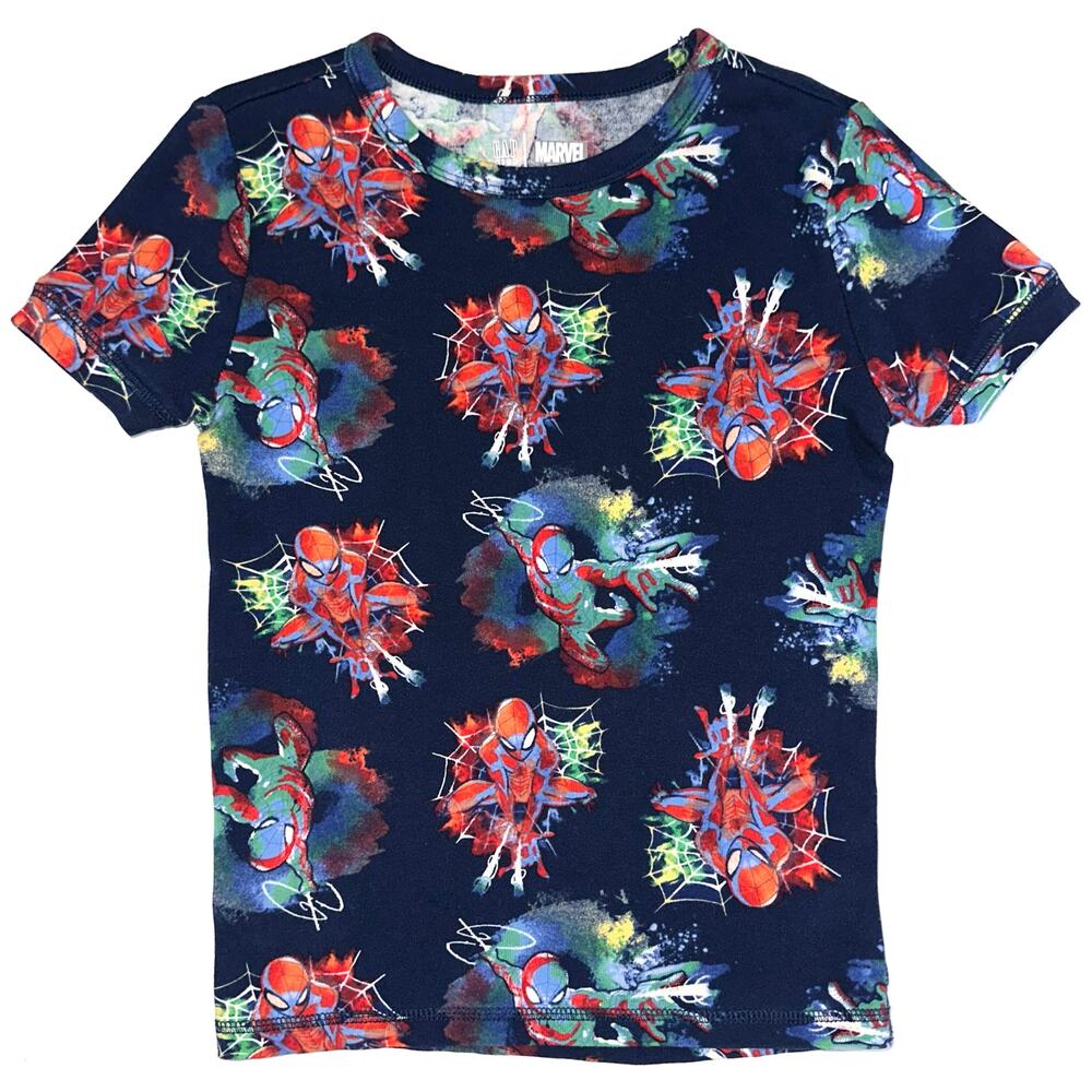 Gap Kids Marvel Spider-Man Organic Cotton Short Sleeve Pajama T-Shirt Top Size 8
